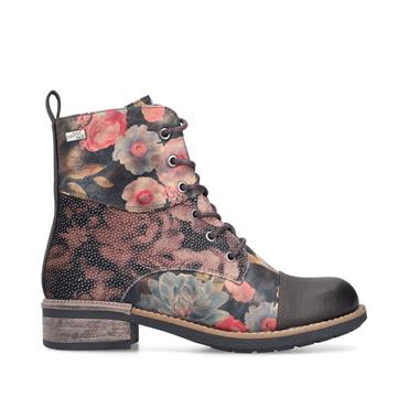 Rieker Tex Toe Cap Print Detail Boot - Floral Multi